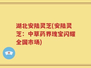 湖北安陆灵芝(安陆灵芝：中草药界瑰宝闪耀全国市场)