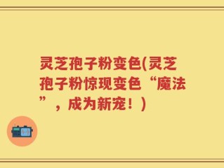 灵芝孢子粉变色(灵芝孢子粉惊现变色“魔法”，成为新宠！)
