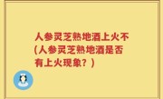 人参灵芝熟地酒上火不(人参灵芝熟地酒是否有上火现象？)