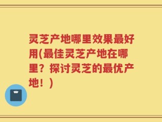 灵芝产地哪里效果最好用(最佳灵芝产地在哪里？探讨灵芝的最优产地！)