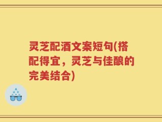 灵芝配酒文案短句(搭配得宜，灵芝与佳酿的完美结合)