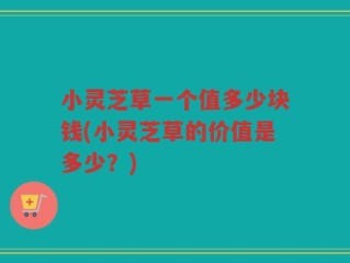小灵芝草一个值多少块钱(小灵芝草的价值是多少？)