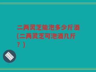 二两灵芝能泡多少斤酒(二两灵芝可泡酒几斤？)