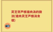 灵芝煲芦根猪肉汤的做法(猪肉灵芝芦根汤食谱)
