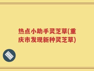 热点小助手灵芝草(重庆市发现新种灵芝草)