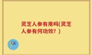 灵芝人参有用吗(灵芝人参有何功效？)