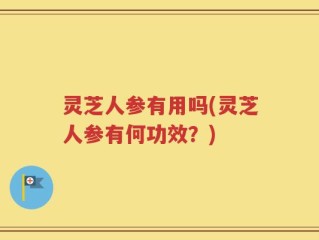 灵芝人参有用吗(灵芝人参有何功效？)