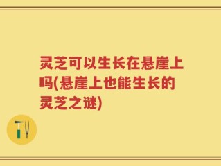 灵芝可以生长在悬崖上吗(悬崖上也能生长的灵芝之谜)