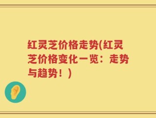 红灵芝价格走势(红灵芝价格变化一览：走势与趋势！)