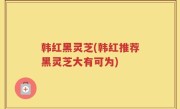 韩红黑灵芝(韩红推荐黑灵芝大有可为)