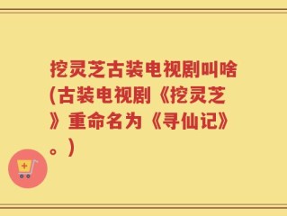 挖灵芝古装电视剧叫啥(古装电视剧《挖灵芝》重命名为《寻仙记》。)
