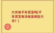 六方有千年灵芝吗(千年灵芝有没有出现在六方？)