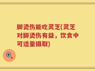 脚烫伤能吃灵芝(灵芝对脚烫伤有益，饮食中可适量摄取)