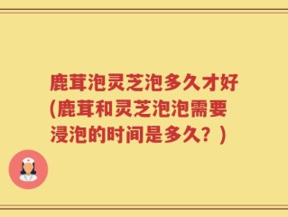 鹿茸泡灵芝泡多久才好(鹿茸和灵芝泡泡需要浸泡的时间是多久？)