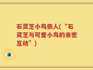 石灵芝小鸟依人(“石灵芝与可爱小鸟的亲密互动”)