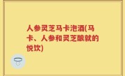 人参灵芝马卡泡酒(马卡、人参和灵芝酿就的悦饮)