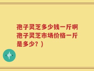 孢子灵芝多少钱一斤啊孢子灵芝市场价格一斤是多少？)