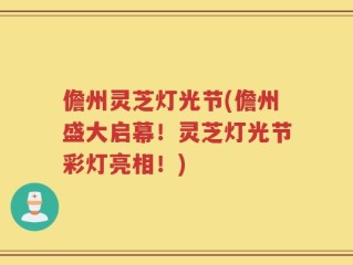 儋州灵芝灯光节(儋州盛大启幕！灵芝灯光节彩灯亮相！)