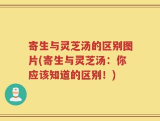 寄生与灵芝汤的区别图片(寄生与灵芝汤：你应该知道的区别！)