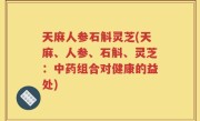 天麻人参石斛灵芝(天麻、人参、石斛、灵芝：中药组合对健康的益处)