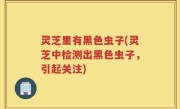 灵芝里有黑色虫子(灵芝中检测出黑色虫子，引起关注)