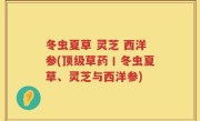 冬虫夏草 灵芝 西洋参(顶级草药丨冬虫夏草、灵芝与西洋参)