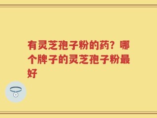 有灵芝孢子粉的药？哪个牌子的灵芝孢子粉最好