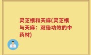 灵芝根和天麻(灵芝根与天麻：双倍功效的中药材)