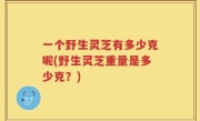 一个野生灵芝有多少克呢(野生灵芝重量是多少克？)