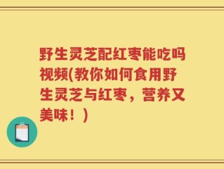 野生灵芝配红枣能吃吗视频(教你如何食用野生灵芝与红枣，营养又美味！)