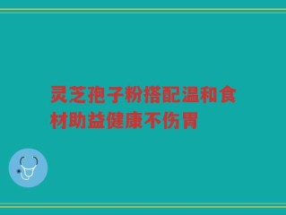 灵芝孢子粉搭配温和食材助益健康不伤胃