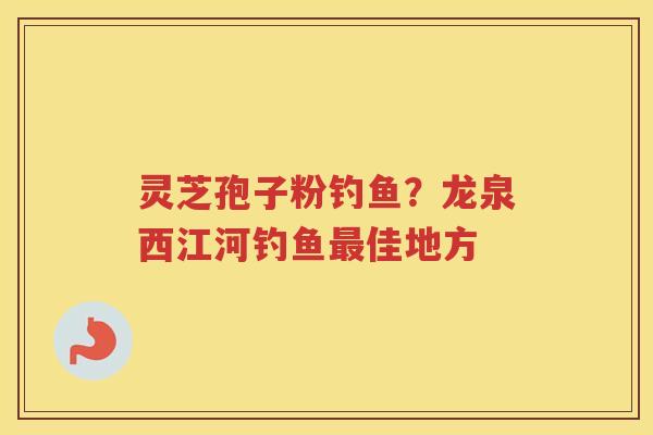 灵芝孢子粉钓鱼？龙泉西江河钓鱼佳地方