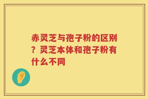 赤灵芝与孢子粉的区别?灵芝本体和孢子粉有什么不同 赤灵芝与孢子粉的区别?灵芝本体和孢子粉有什么不同
