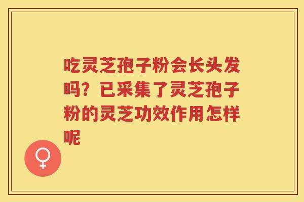 吃灵芝孢子粉会长头发吗？已采集了灵芝孢子粉的灵芝功效作用怎样呢