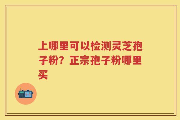 上哪里可以检测灵芝孢子粉？正宗孢子粉哪里买