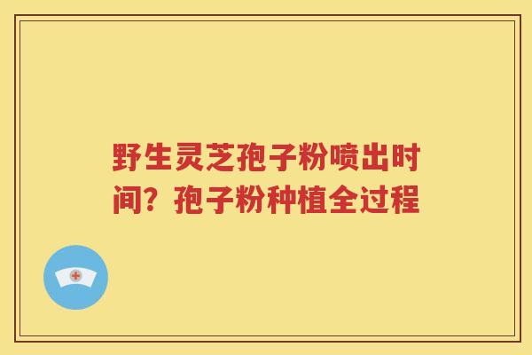 野生灵芝孢子粉喷出时间？孢子粉种植全过程