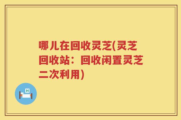 哪儿在回收灵芝(灵芝回收站:回收闲置灵芝二次利用) 哪儿在回收灵芝(灵芝回收站:回收闲置灵芝二次利用)