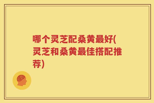 哪个灵芝配桑黄好(灵芝和桑黄佳搭配推荐) 哪个灵芝配桑黄好(灵芝和桑黄佳搭配推荐)