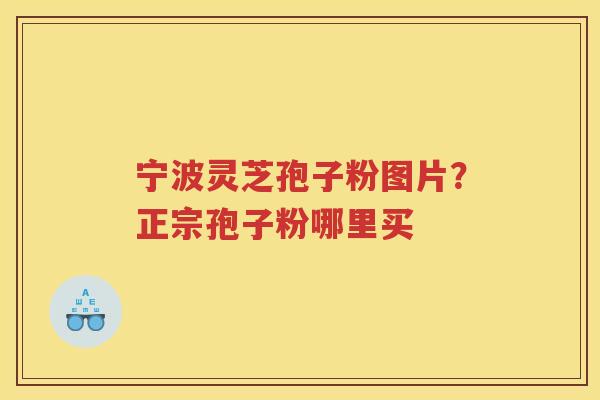 宁波灵芝孢子粉图片？正宗孢子粉哪里买