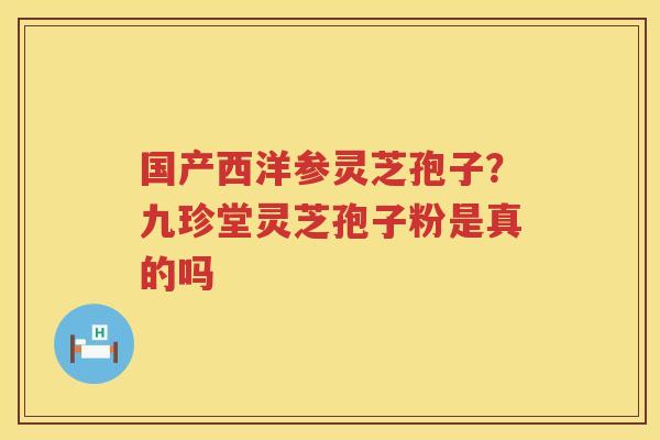 国产西洋参灵芝孢子?九珍堂灵芝孢子粉是真的吗 国产西洋参灵芝孢子?九珍堂灵芝孢子粉是真的吗