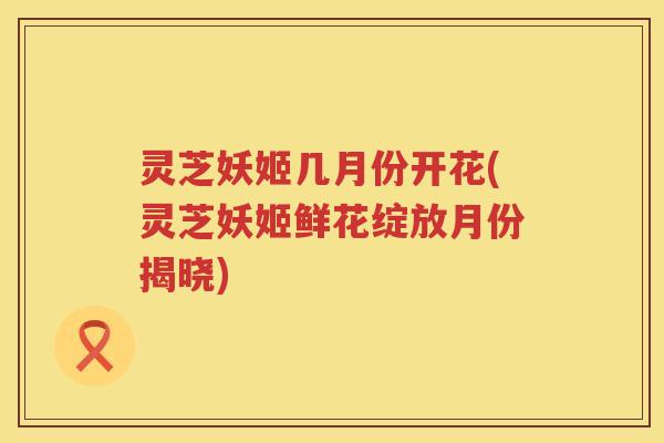 灵芝妖姬几月份开花(灵芝妖姬鲜花绽放月份揭晓) 灵芝妖姬几月份开花(灵芝妖姬鲜花绽放月份揭晓)