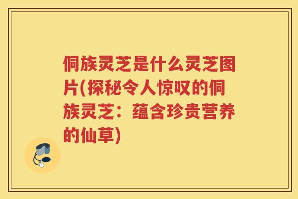侗族灵芝是什么灵芝图片(探秘令人惊叹的侗族灵芝：蕴含珍贵营养的仙草)