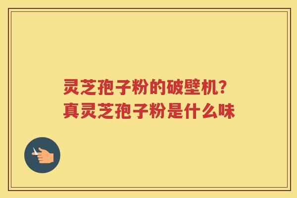 灵芝孢子粉的破壁机？真灵芝孢子粉是什么味