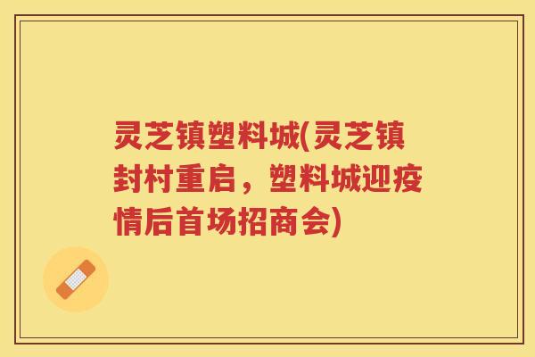 灵芝镇塑料城(灵芝镇封村重启，塑料城迎疫情后首场招商会)