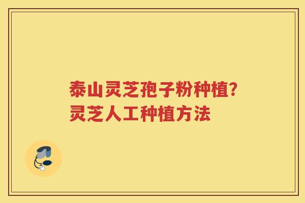 泰山灵芝孢子粉种植?灵芝人工种植方法 泰山灵芝孢子粉种植?灵芝人工种植方法