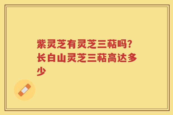 紫灵芝有灵芝三萜吗?长白山灵芝三萜高达多少 紫灵芝有灵芝三萜吗?长白山灵芝三萜高达多少