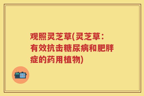 观照灵芝草(灵芝草:有效抗击和症的药用植物) 观照灵芝草(灵芝草:有效抗击和症的药用植物)