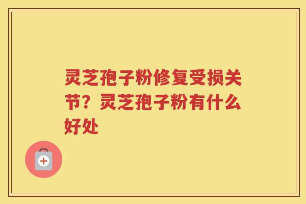 灵芝孢子粉修复受损关节？灵芝孢子粉有什么好处