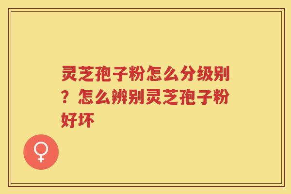 灵芝孢子粉怎么分级别？怎么辨别灵芝孢子粉好坏