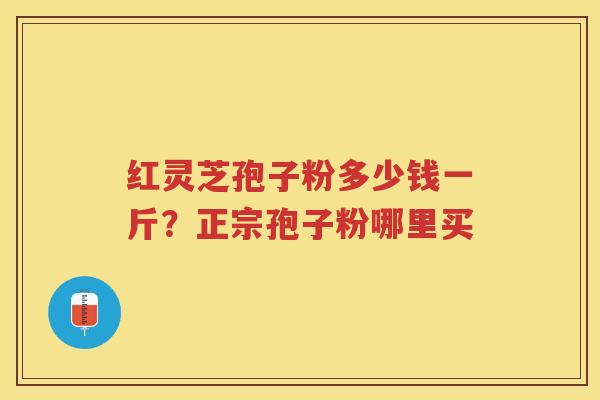 红灵芝孢子粉多少钱一斤？正宗孢子粉哪里买